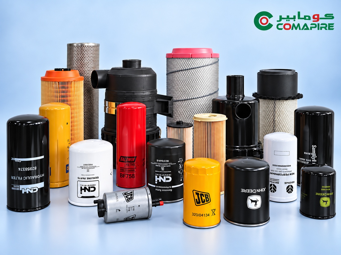 Sélection de filtres à huile, carburant, air et hydrauliques COMAPIRE